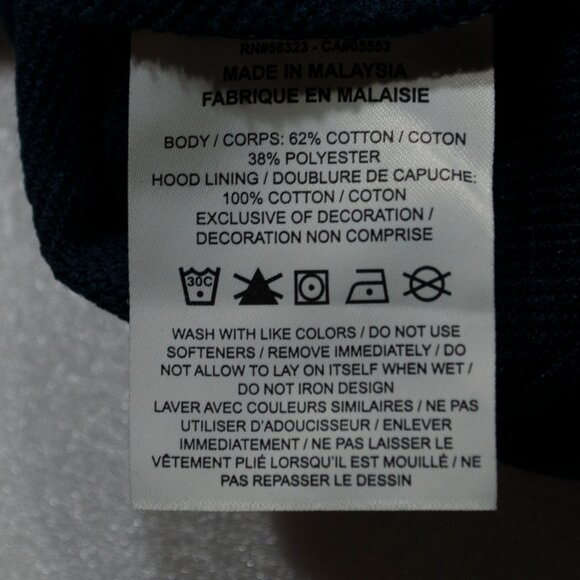 Air Jordan W Logo Sleeveless Hoodie Men XXL 2XL Navy Blue Pullover Jumpman RR11X - Picture 5 of 5